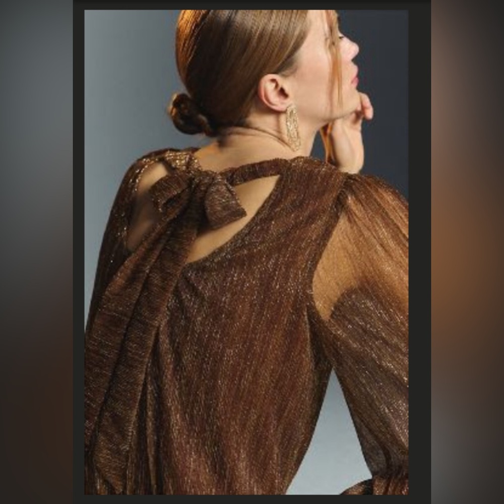 Anthropologie Shimmer Top